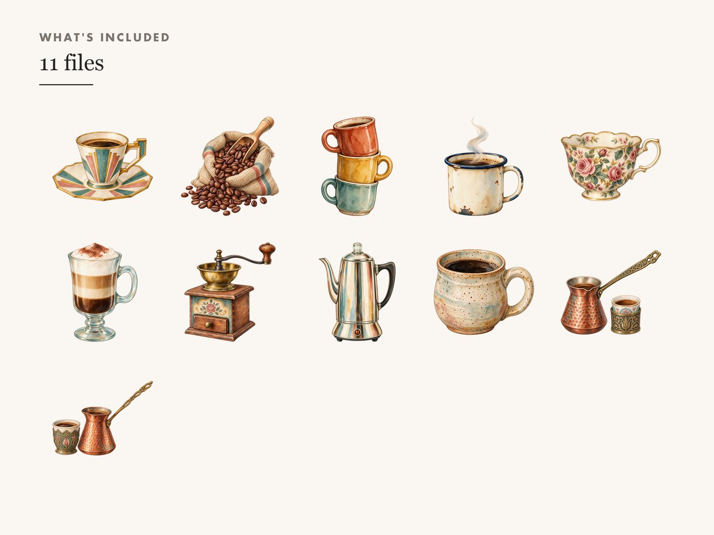 Diner Mug Stack and Enamel Camping Mug PNG Clipart — whats included