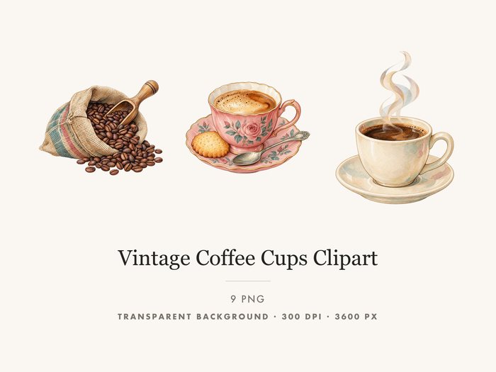 Porcelain Teacup and Saucer PNG Clipart Vintage China