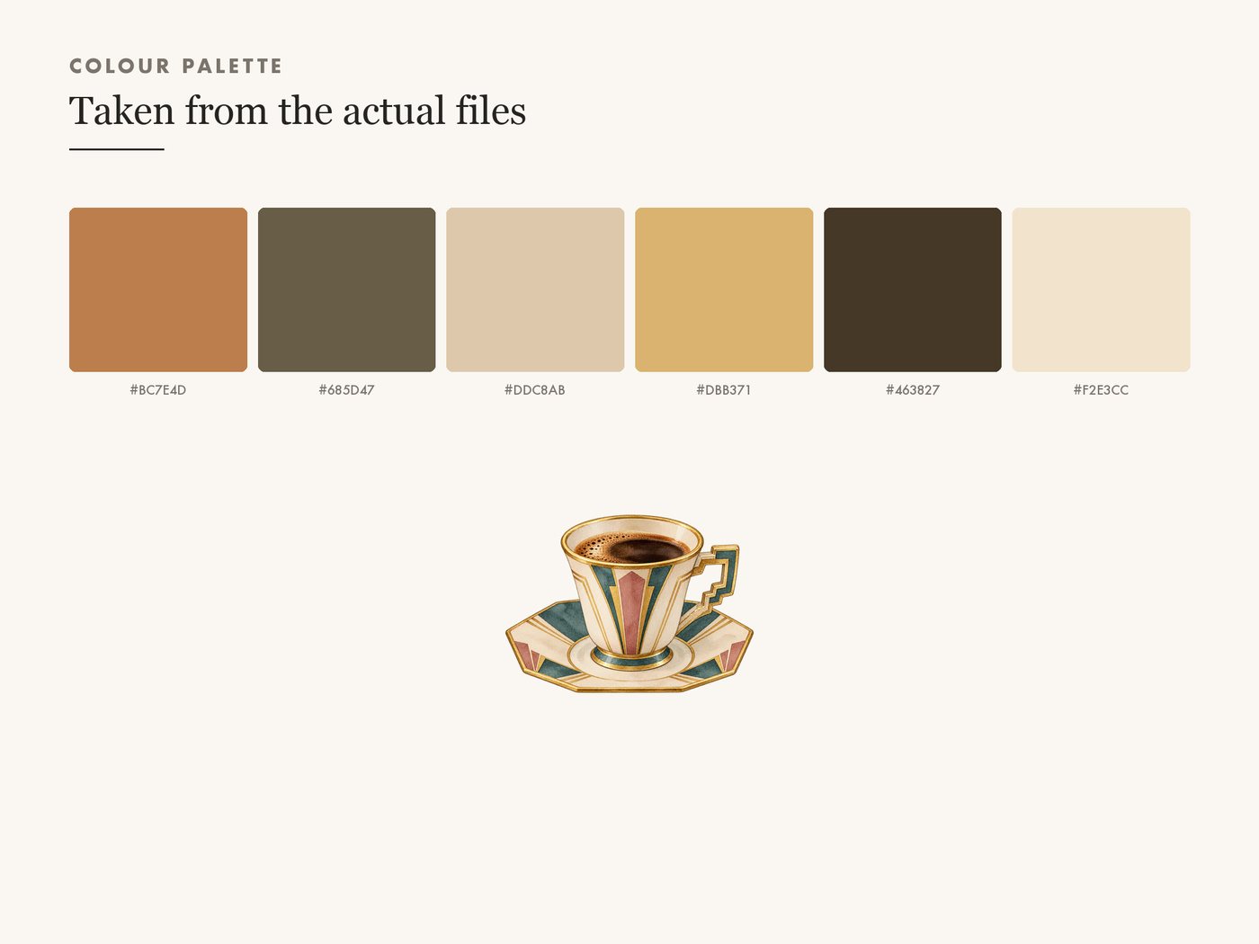 Art Deco Demitasse Cup Clipart PNG, Transparent — colour palette