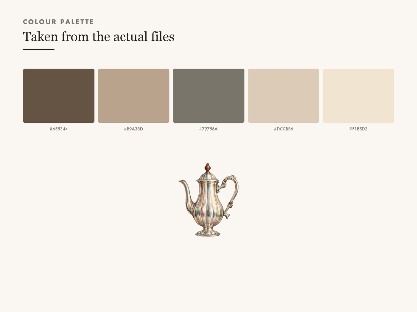 Vintage Silver Coffee Pot Clipart, Transparent PNG — colour palette